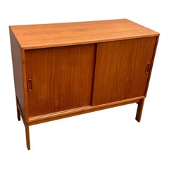 Vintage Mid Century Teak Storage Cabinet or Small Credenza by HG Furniture, Denmark