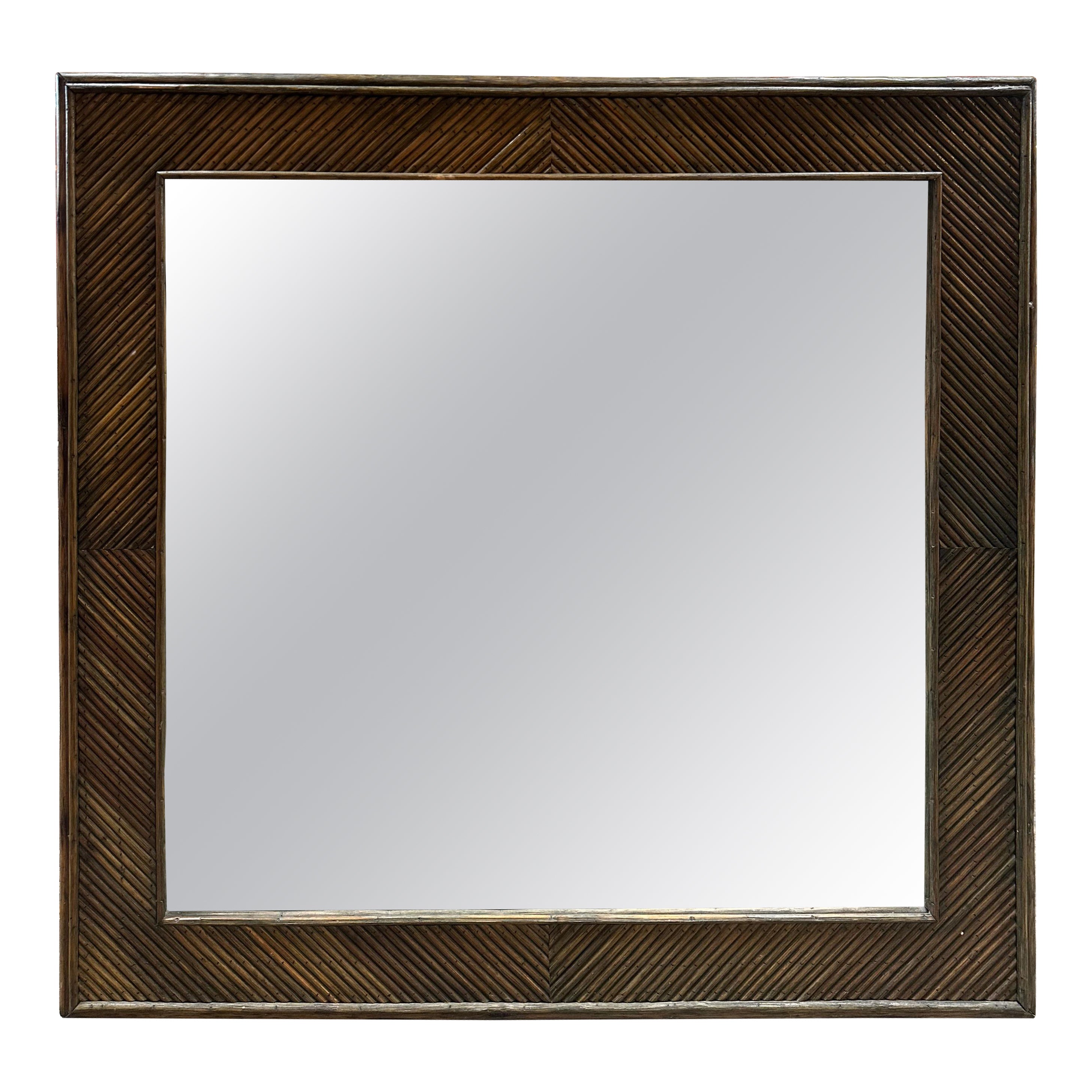 Oversized Vintage Rattan Mirror at 1stDibs oversized vintage mirror
