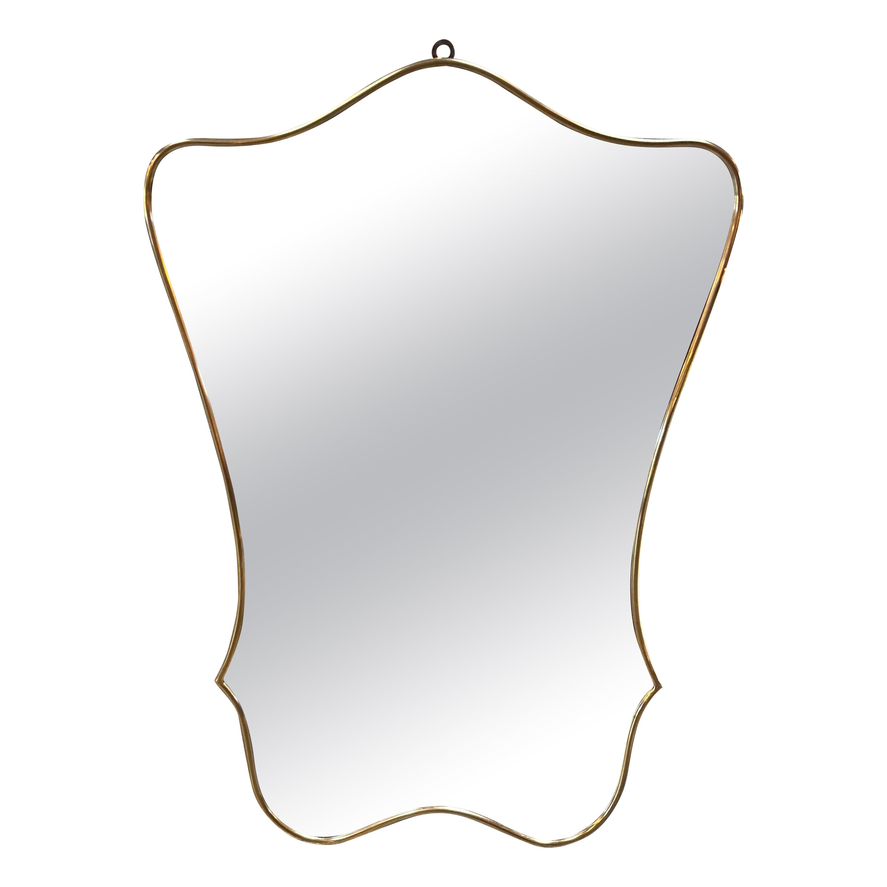 Vintage Italian Sculptural Wall Mirror, 1980s