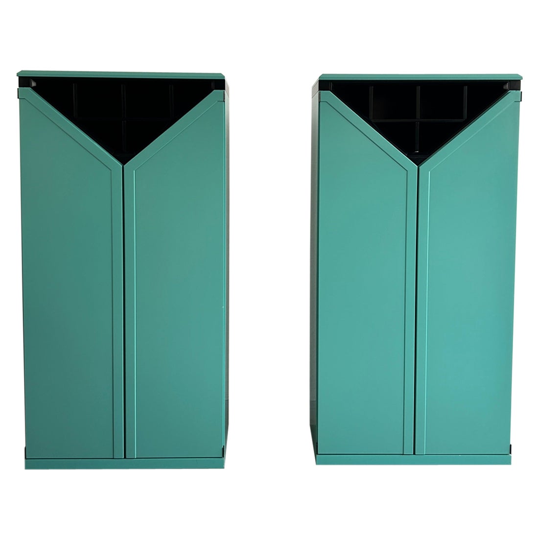 Pair of Postmodern Memphis Style Bar Cabinets by Kapo Möbelwerkstätte, 1980s For Sale