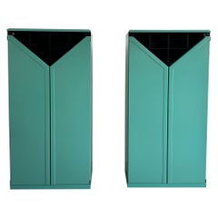 Pair of Postmodern Memphis Style Bar Cabinets by Kapo Möbelwerkstätte, 1980s