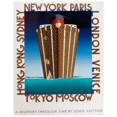 Razzia, affiche originale d'un bateau Louis Vuitton, New York, Paris, Londres, Sydney 1991