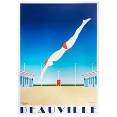 Vintage Razzia, Original Poster, Deauville, Normandy, Beach, Movies Festival, 1983