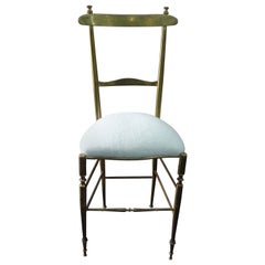 Sedia Chiavari in ottone in stile neoclassico moderno italiano