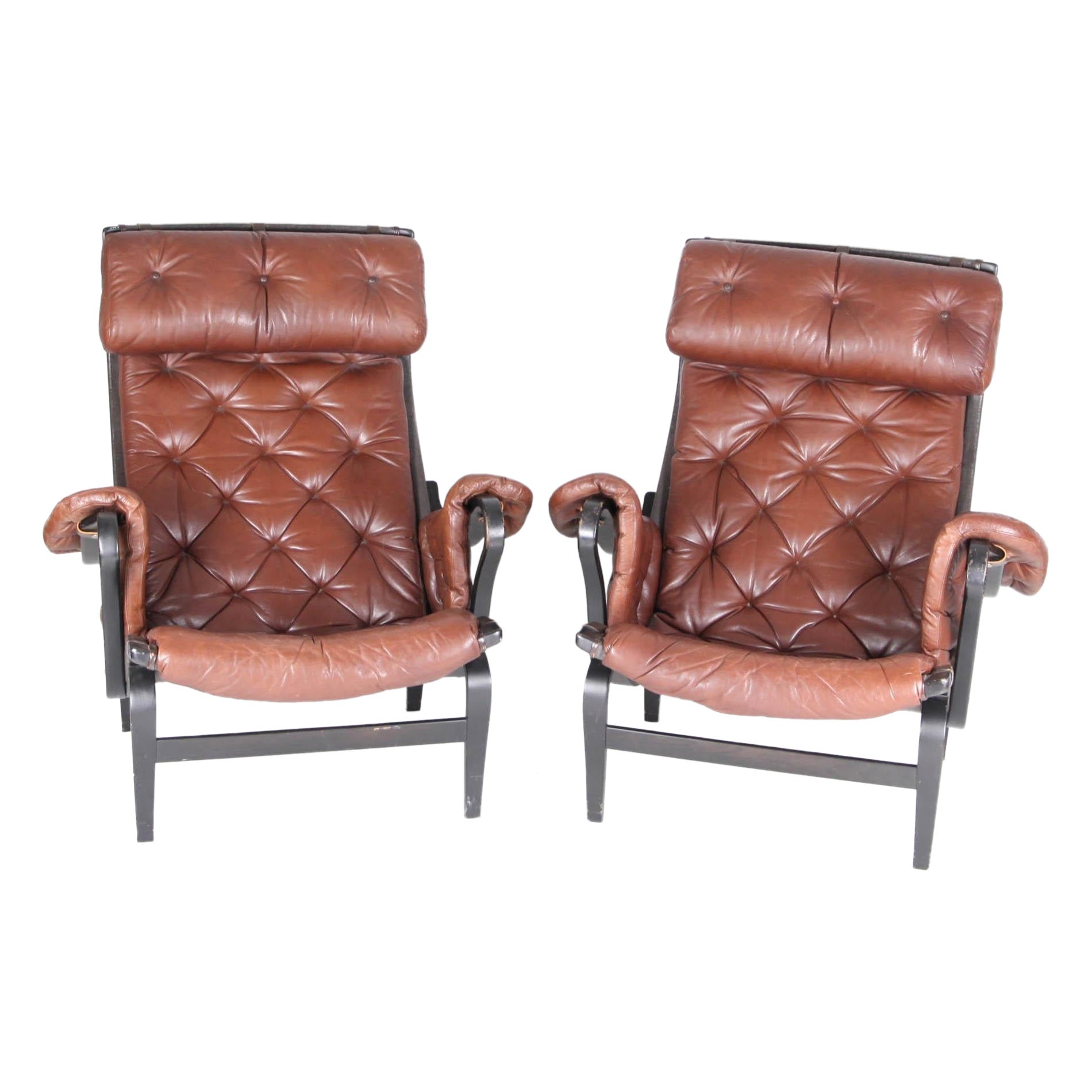 Pair of "Pernilla" Armchairs by Bruno Mathsson