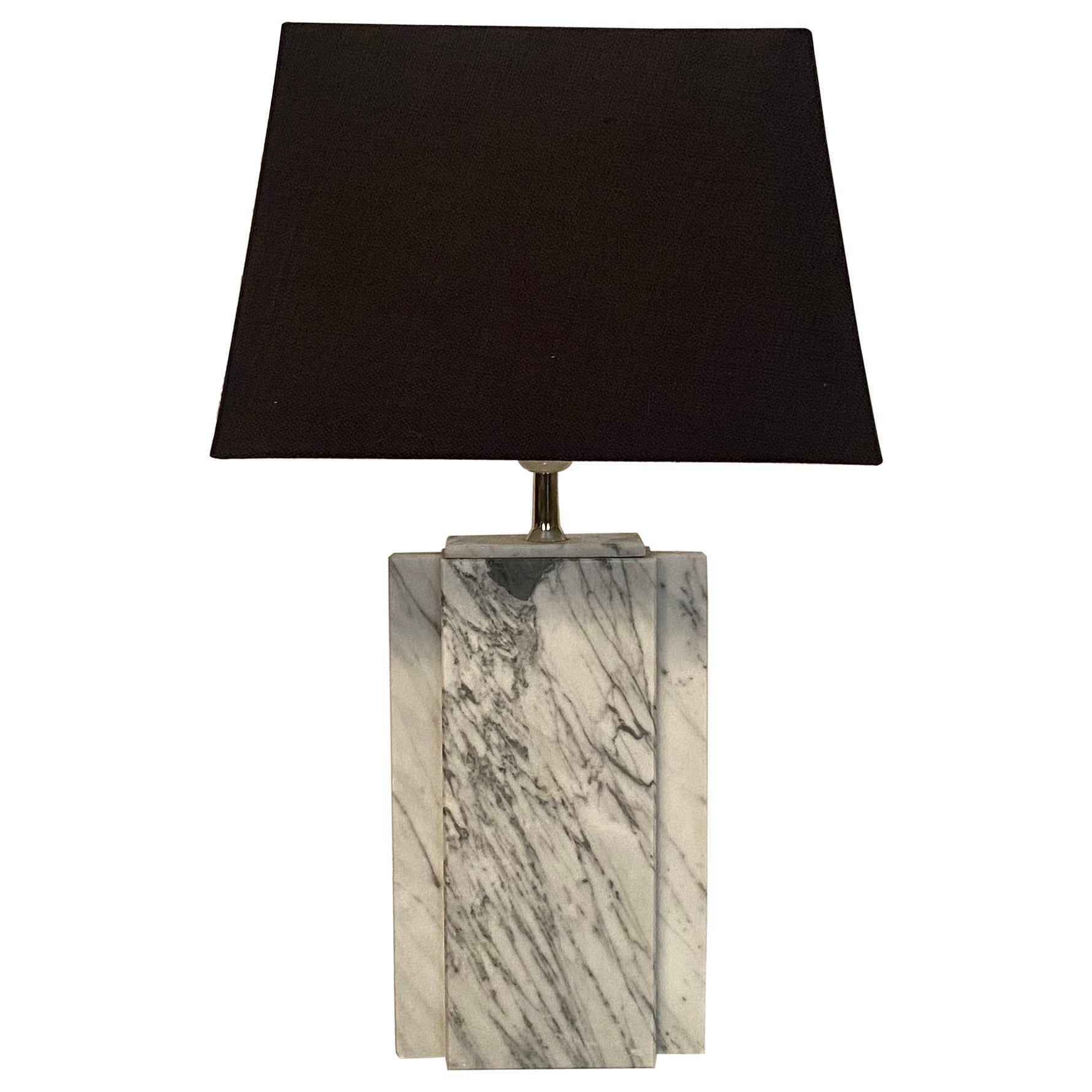 Marble Bedside Lamp, 1980s For Sale