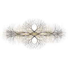 Metal Wall Sculpture in Brass, Stainless, and Bronze #663