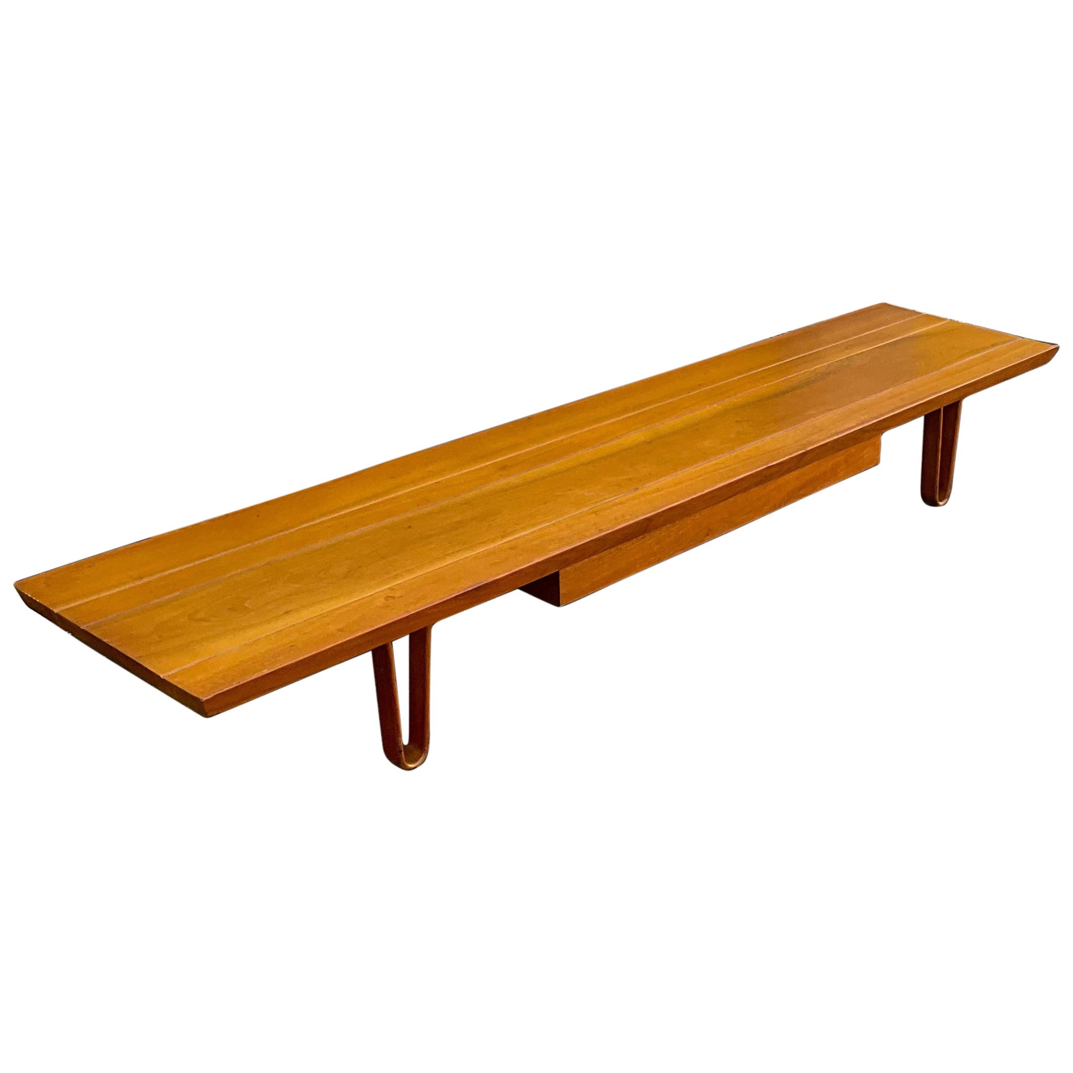 Mid-Century Modern Edward Wormley For Dunbar “Long John” Walnut Coffee Table