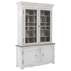 1900s French Wooden Buffet with Mesh Screen Doors