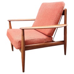 Grete Jalk Danish Teak Lounge Chair