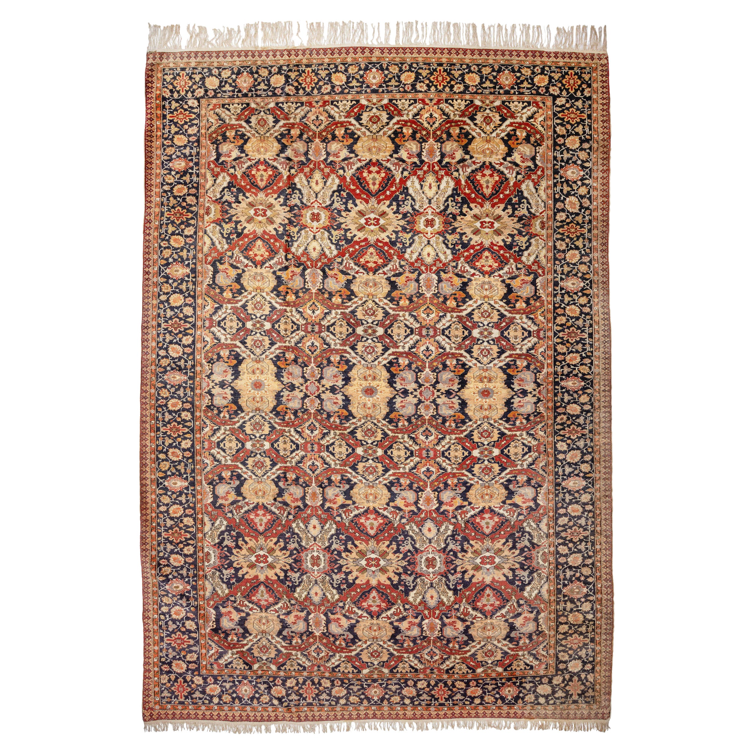 Antiker großer türkischer Kayseri-Teppich, um 1900 im Angebot