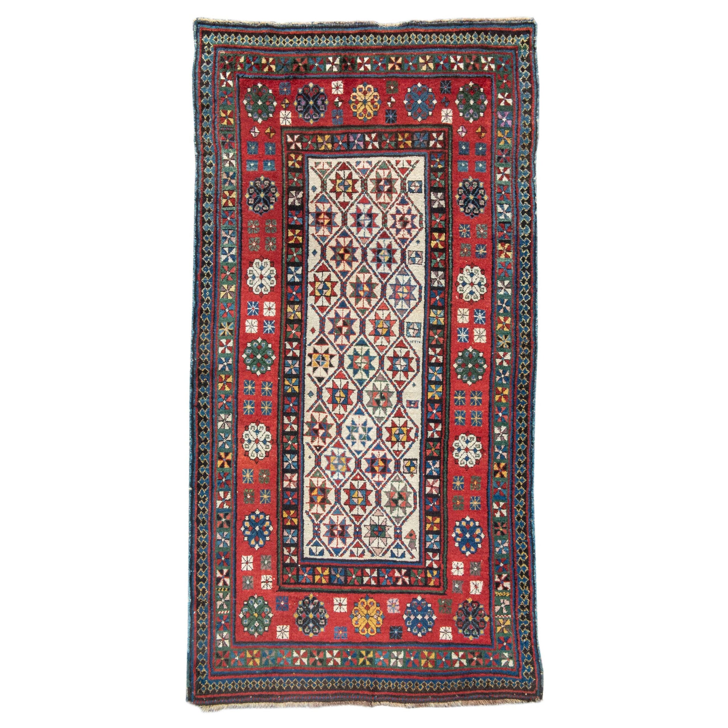 Antiker kaukasischer Talish-Teppich, spätes 19. Jahrhundert
