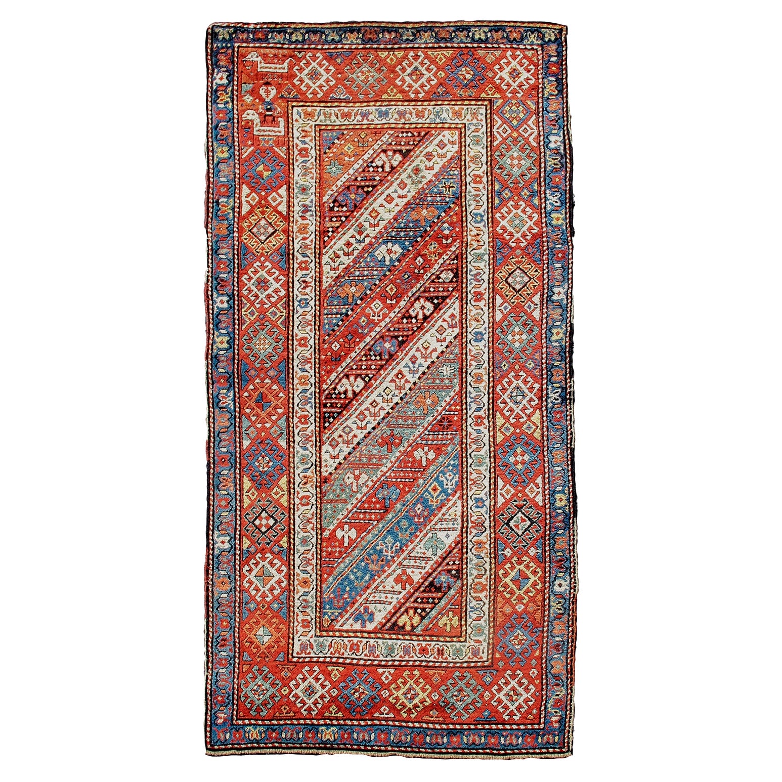 Gendje Rug, Late 19th Century For Sale
