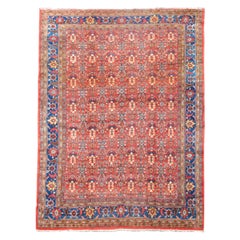 Antique Persian Mahal Rug, Early 20th Century