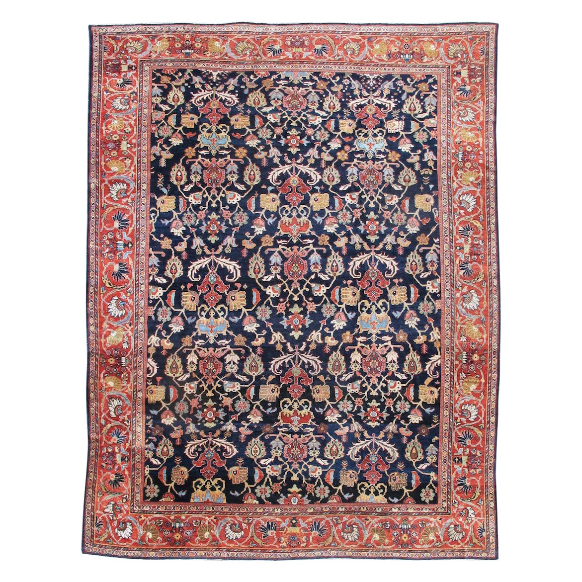 Mahal Carpet, Late 19th Century For Sale