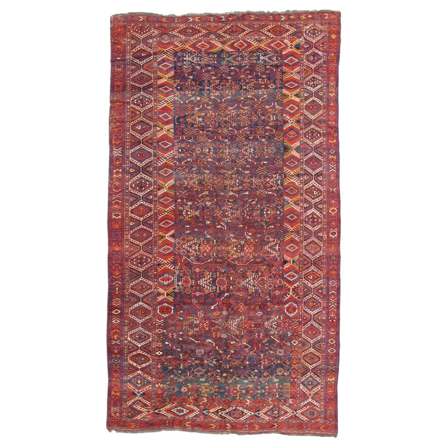 Antique Bashir Rug, Mid-19th Century For Sale