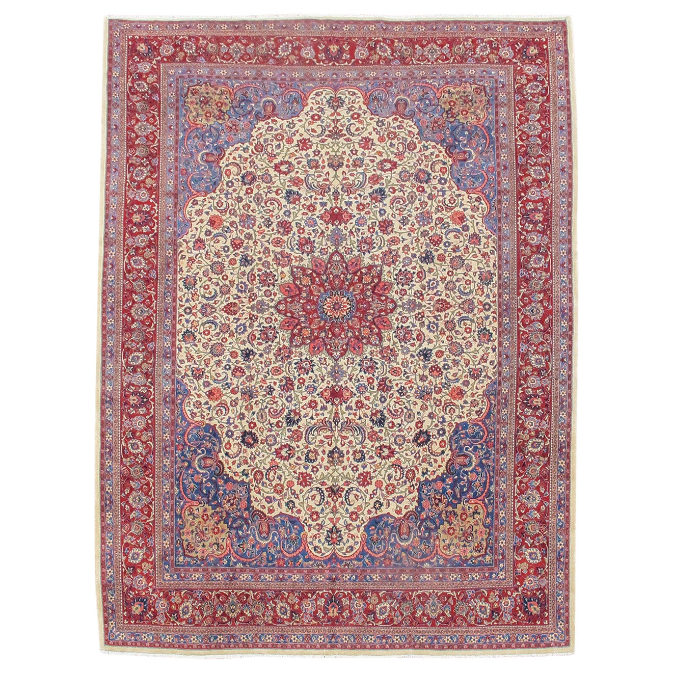 Dabir Kashan Carpet, Mid-20th century For Sale
