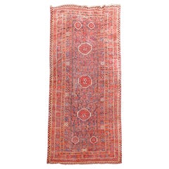 Antique Large Uzbek Bashir Long Rug, 19th Century