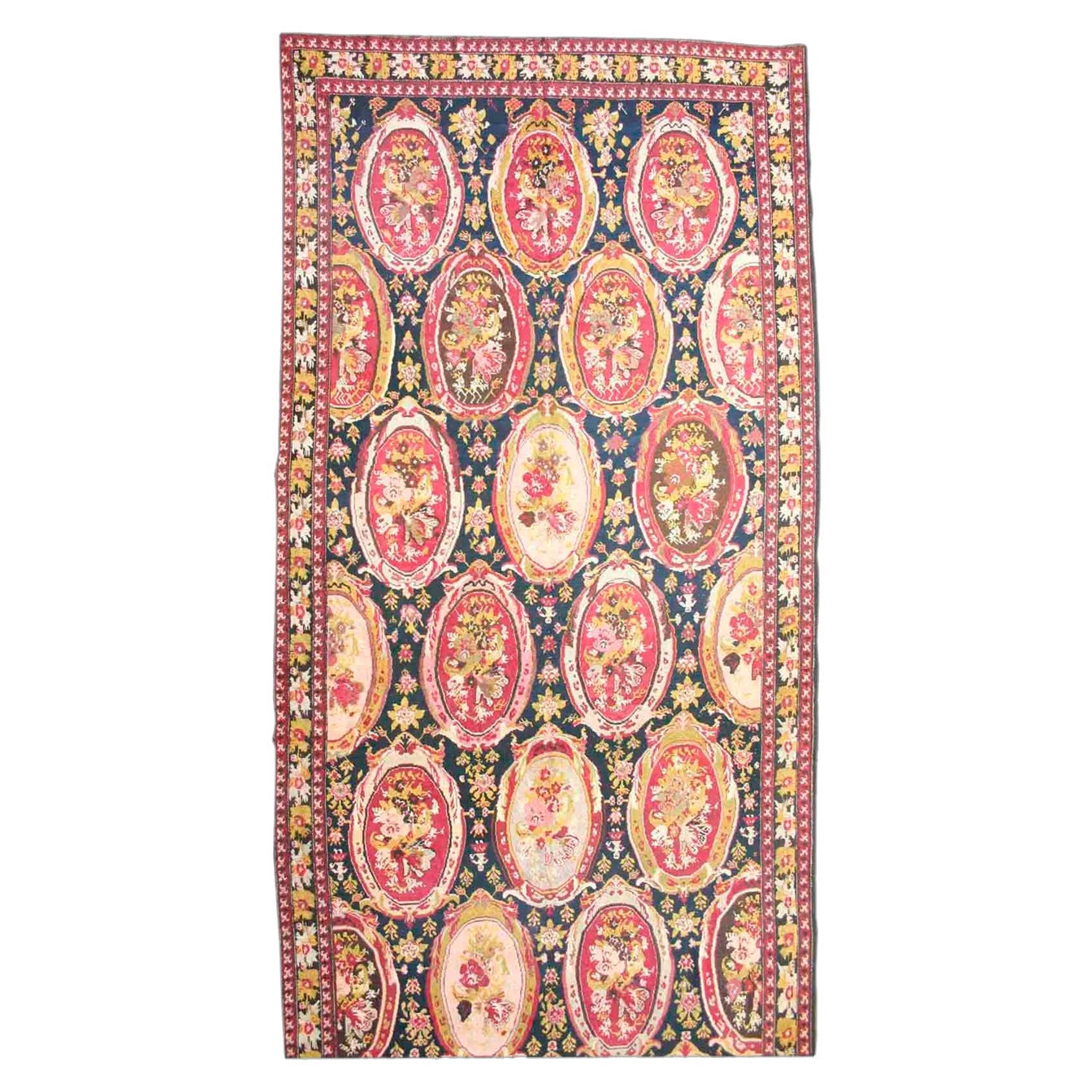 Antique Karabagh Long Rug, Late 19th Century For Sale