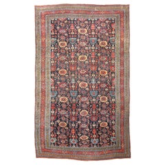 Large Antique Persian Bidjar Carpet, Late 19th Century