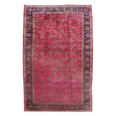 Large Antique Persian Kashan Carpet, c. 1930