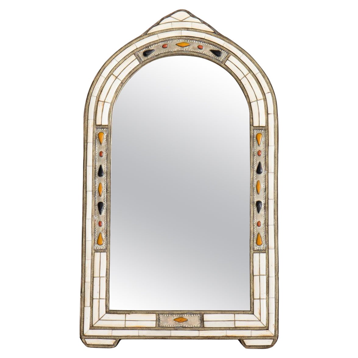 Mid-20th Century Inlaid Moroccan Mirror