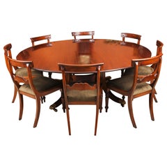 Vintage Dining Table & 8 Chairs William Tillman, 20th Century