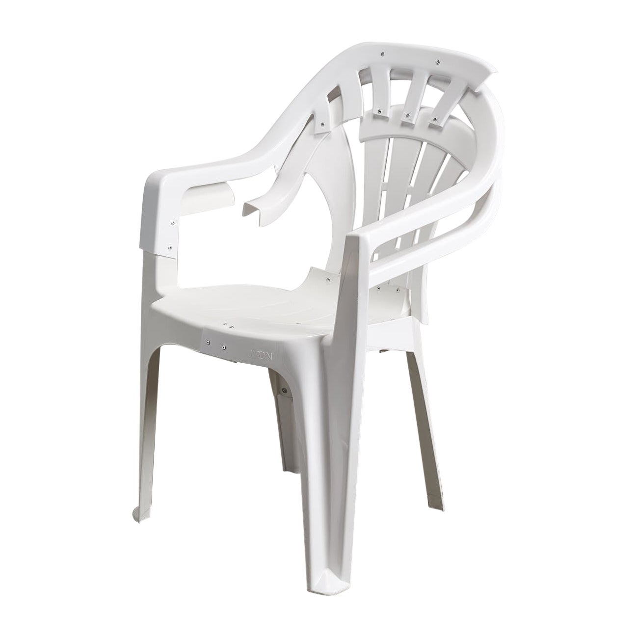 Copytopia N°19, White Plastic Garden Chair, Pierre Castignola For Sale