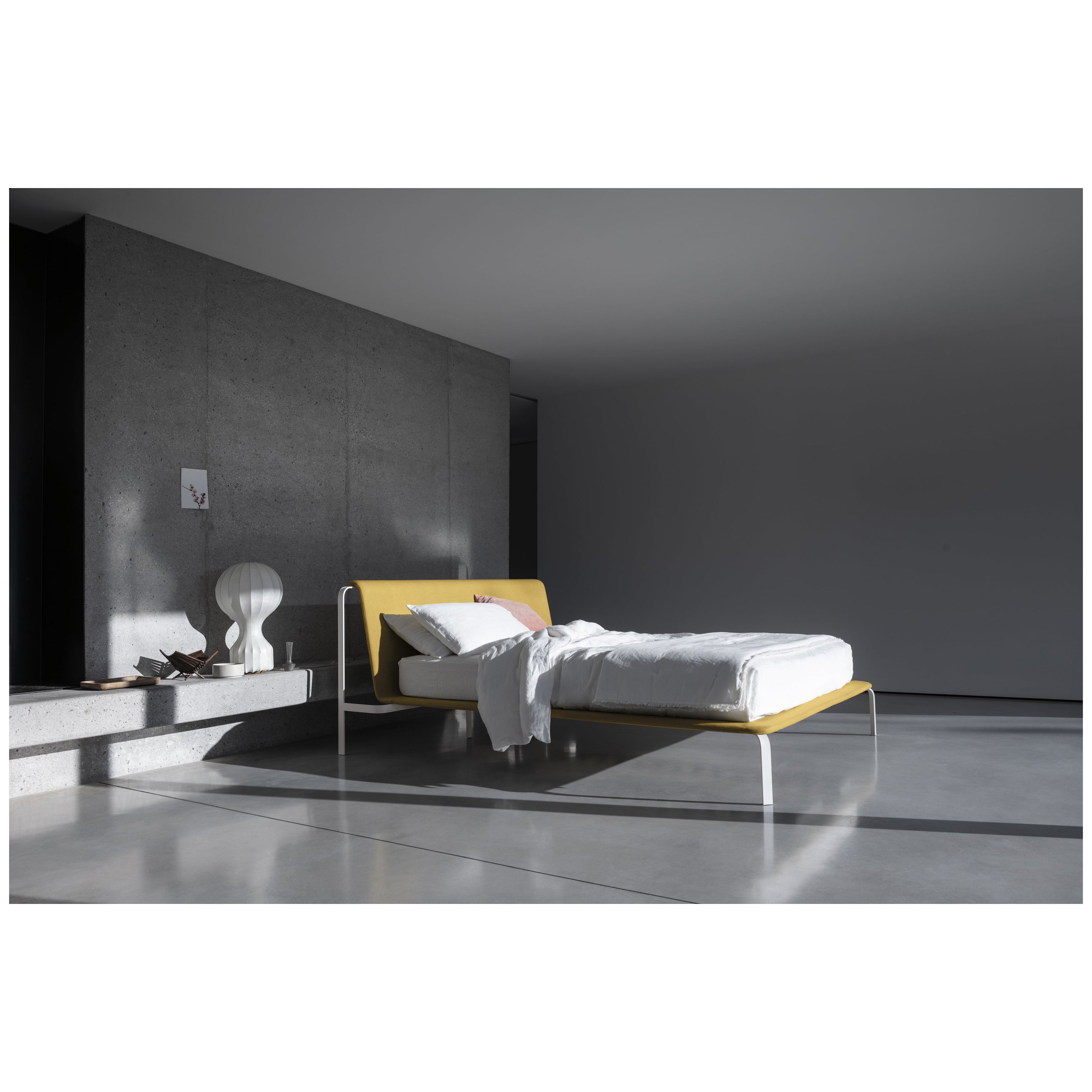 Bolzan Bend Leather Bed by Zanellato and Bortotto Design For Sale