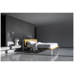 Bolzan Bend Leather Bed by Zanellato and Bortotto Design