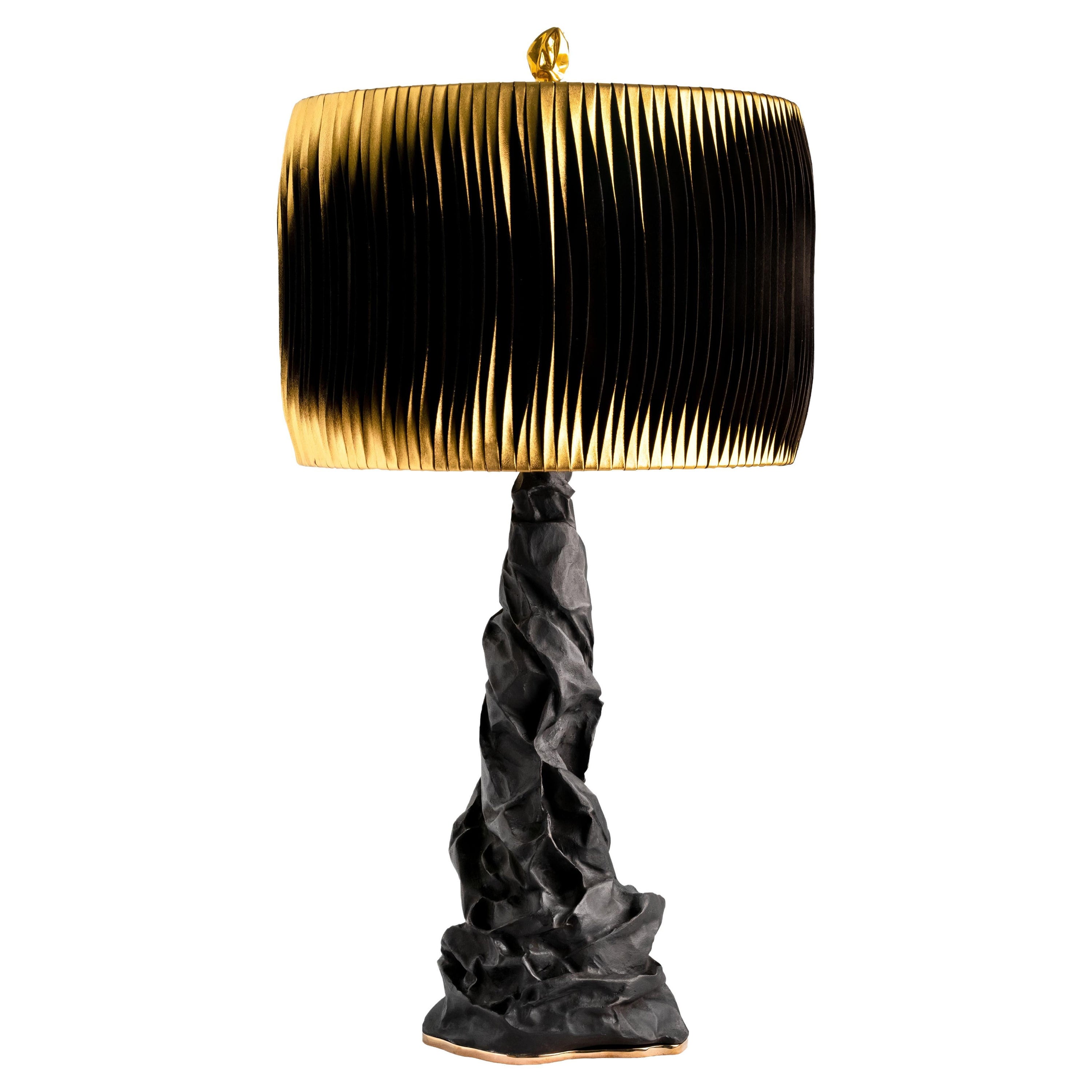 Charta Nera Table Lamp by Studio Palatin For Sale
