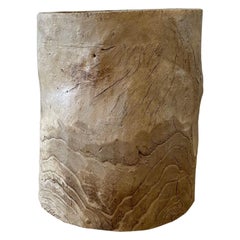 Large Carved Out Stump Decorative Planter