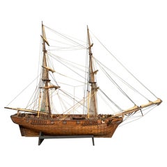Vintage Historic Ship Model from the DeCoppet Collection
