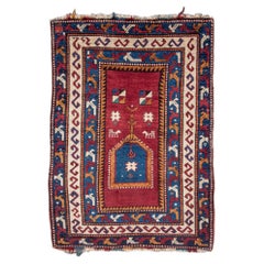 Antique Fachralo Kazak Prayer Rug, c. 1900