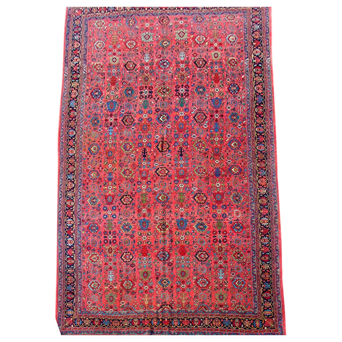 Antique Oversized Persian Bidjar Carpet, Early 20th Century