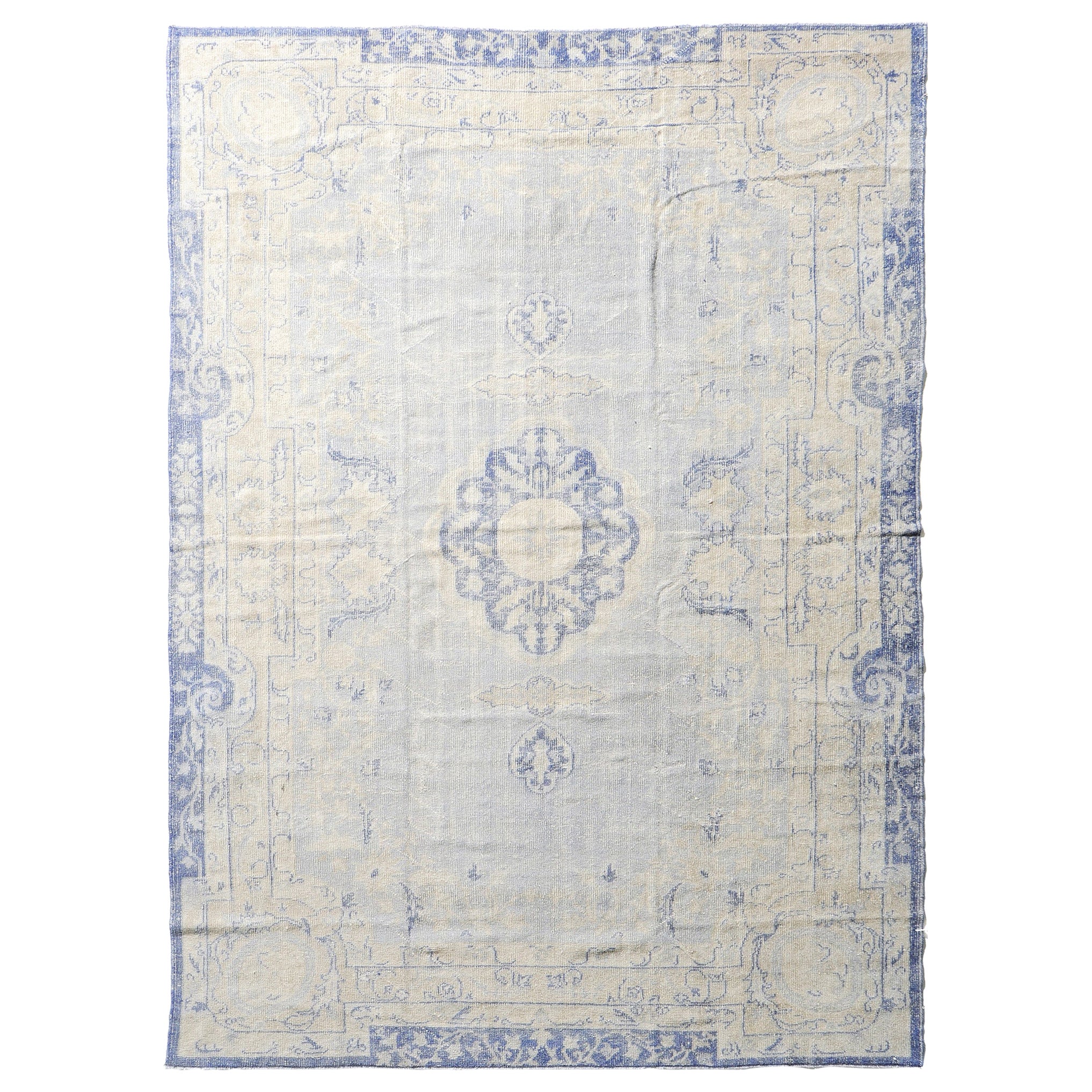 Vintage Turkish Anatolian Distressed Rug For Sale