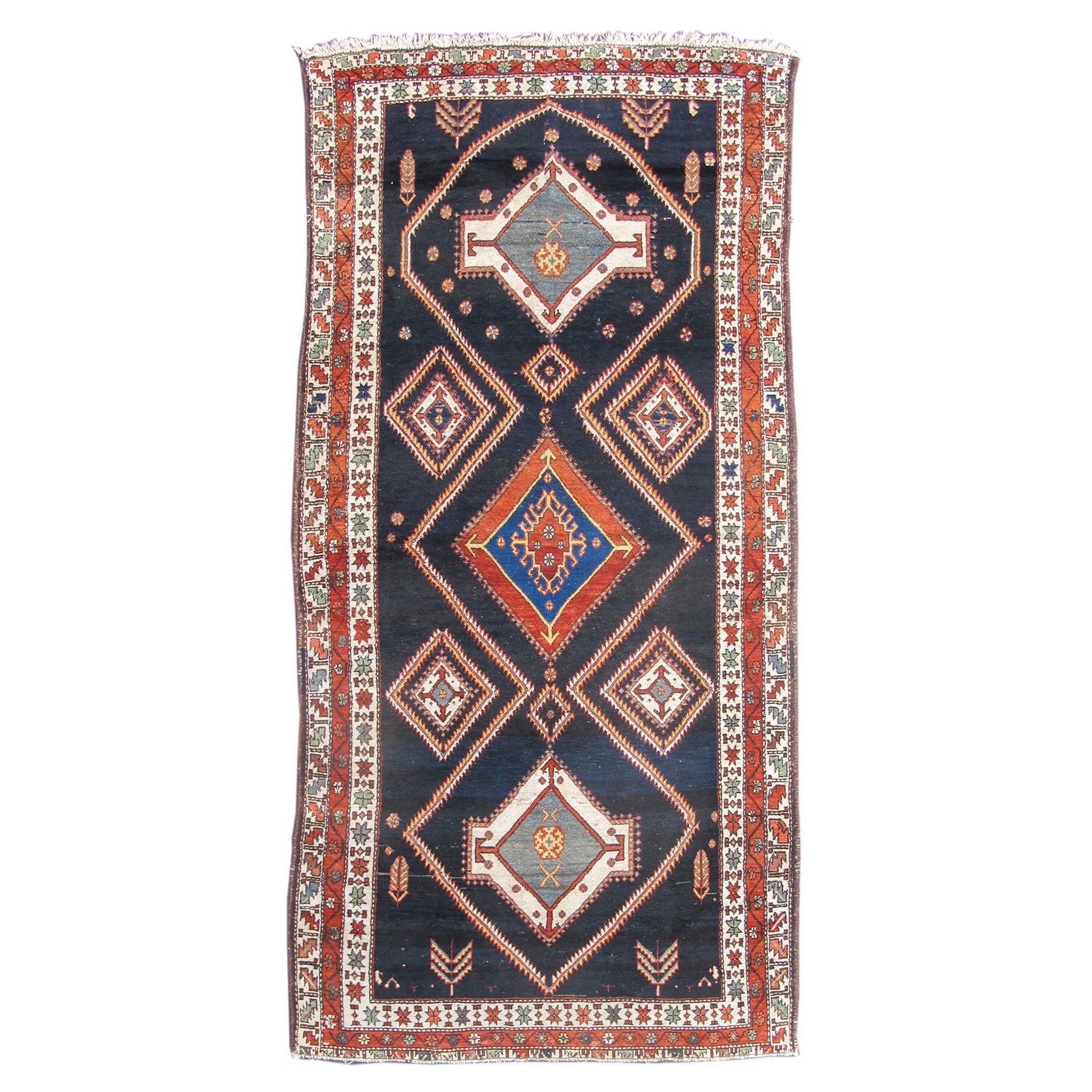 Bakhtiari Long Rug, c. 1900 For Sale