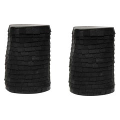 Set of 2 Haystack Stools by Victor Hahner