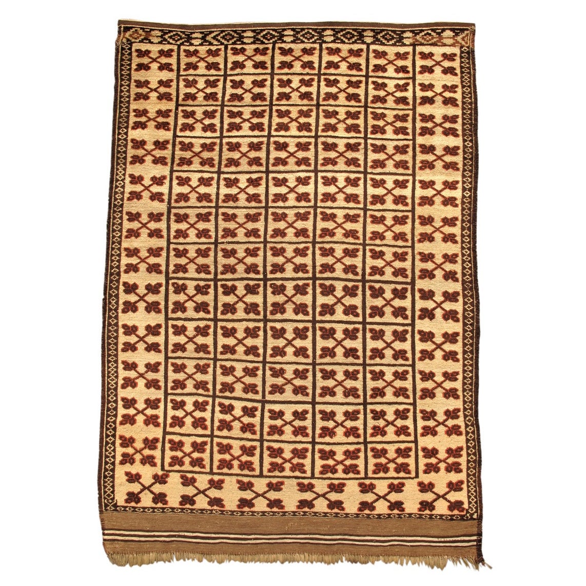 Antique Bashir Rug, Late 19th Century For Sale