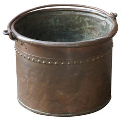 Used Dutch Napoleon III Log Basket, 19th Century