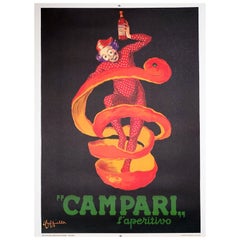 1950 Bitter Campari Original Vintage Poster