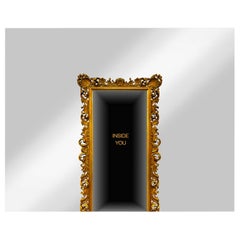 Inside You, Contemporary Wall Mirror with Printed Baroque Frame, Limited Edition