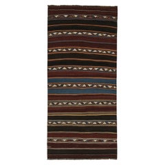 Tapis & Kilim persan Shahsavan vintage beige, marron et bleu