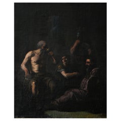 Antique Socrates, 18th Century, Oil on Canvas, Unsigned