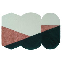 Small Green Oci Rug Triptych by Seraina Lareida