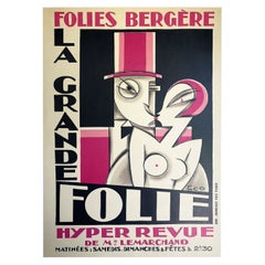 1930 Folies Bergere Original Vintage Poster