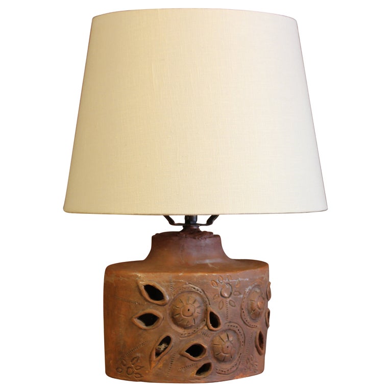 1960s French Ceramic Table Lamp For Sale at 1stDibs