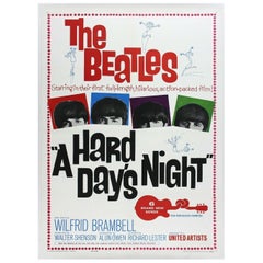 1965 The Beatles - A Hard Day's Night Original Vintage Poster