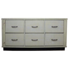 Industrial Weathered Bank of Drawers