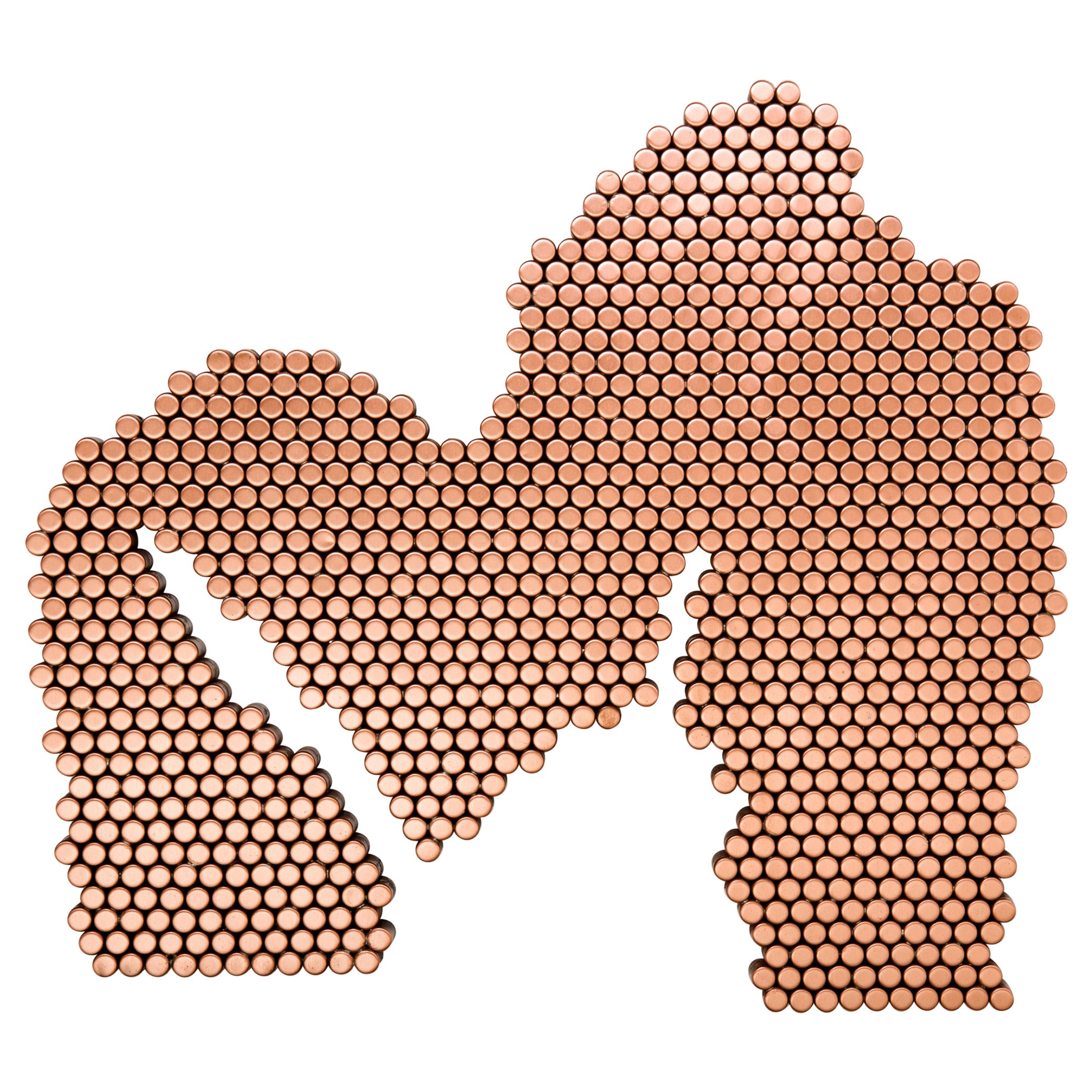 Stump Speech, #4: Unique Wall-Mounted Sculpture in Copper by TJ Volonis